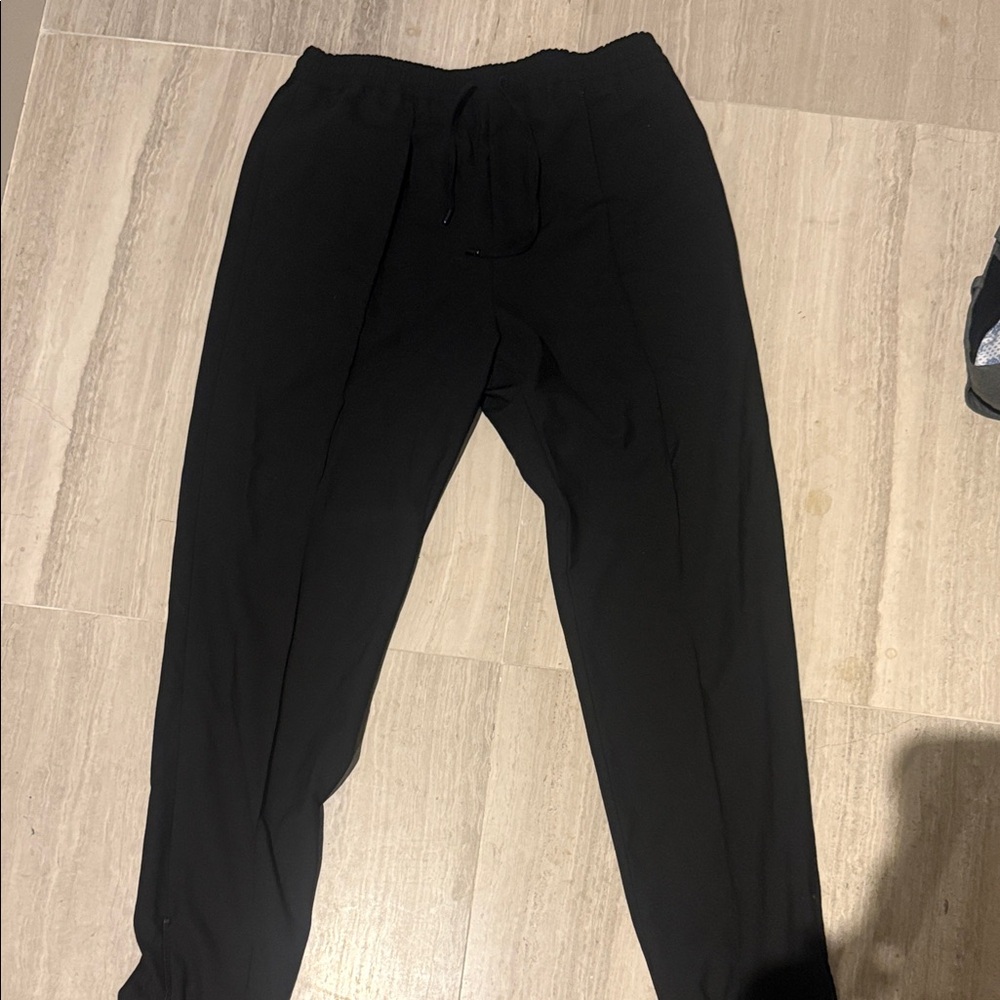 Fendi Men’s Black Elastic Waist Trousers Made In Italy Luxury Jogger Pants